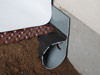 French Drain or Drain Tile system installed in a Maryland crawl space