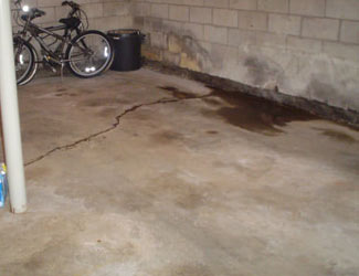 basement floor crack repair system in Maryland