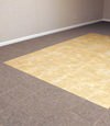 tiled and carpeted basement flooring installed in a Rockville home