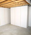 Fiberglass insulated basement wall system in Takoma Park, MD